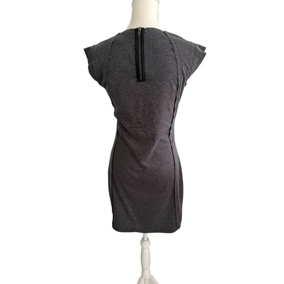 DESIGUAL Multicolor Gray Logo Script Mini Dress Size Medium - Picture 2 of 11